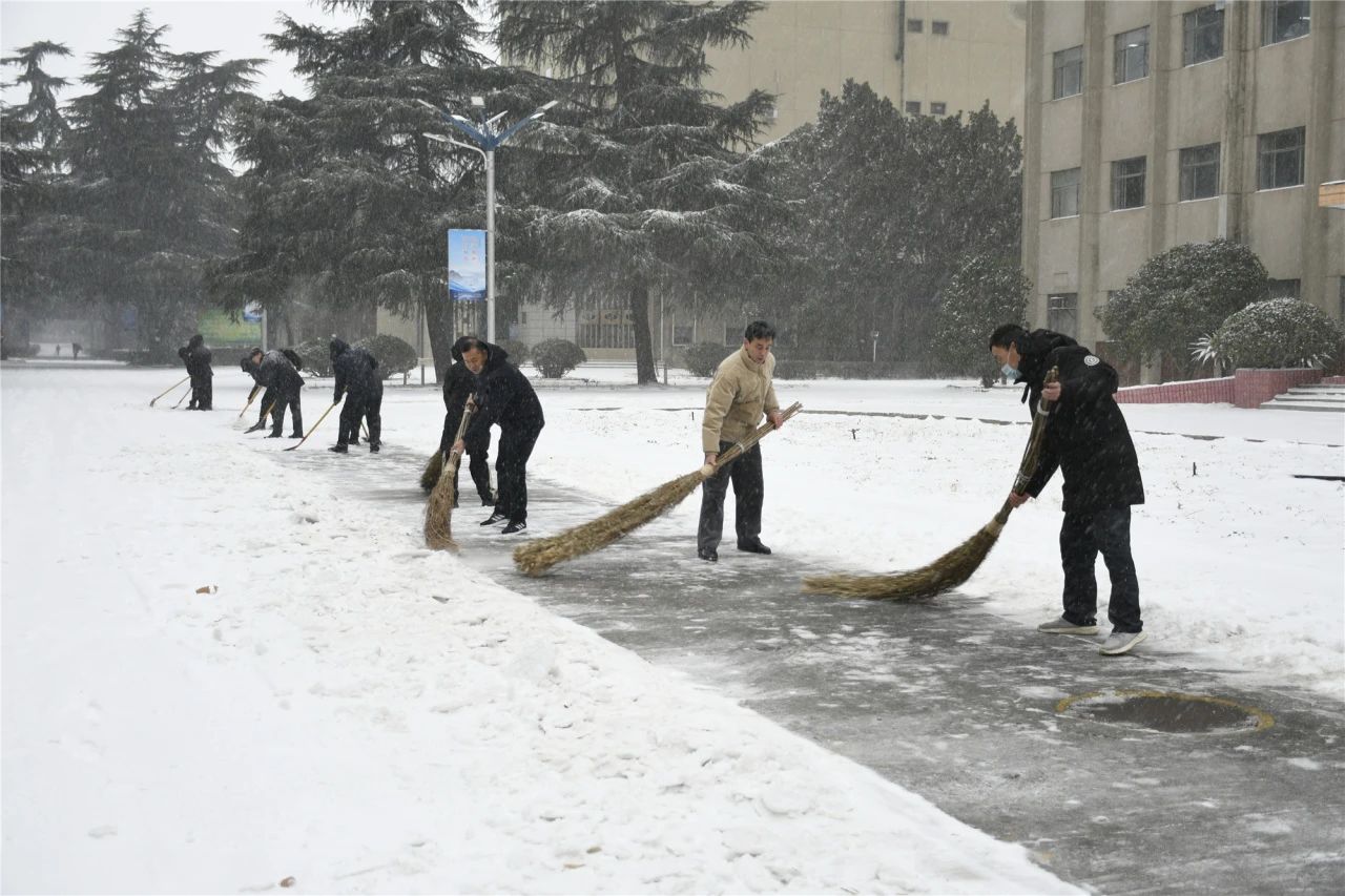 以“雪”为令 全员上阵--新浦京澳官网游戏开展扫雪除冰行动